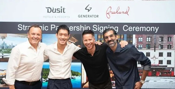 Dusit Hotels and Resorts Partners with Generator and Freehand Hote