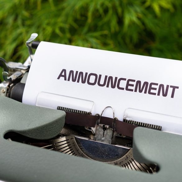 announcement image courtesy of Markus Winkler from Pixabay